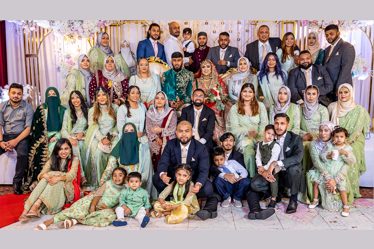 Bangladeshi wedding reception stage in Houston