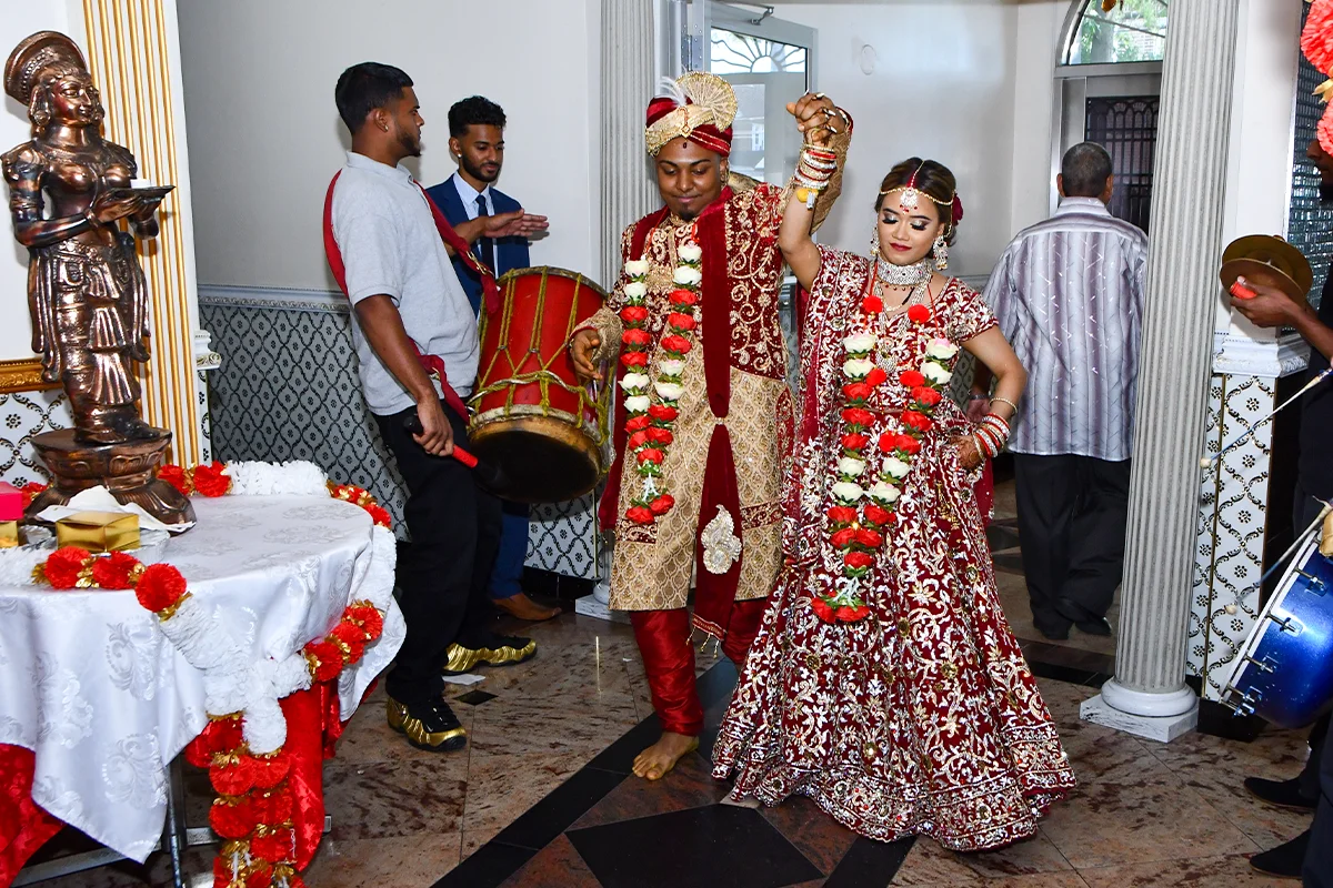 Tassa music at a Guyanese wedding reception in Houston