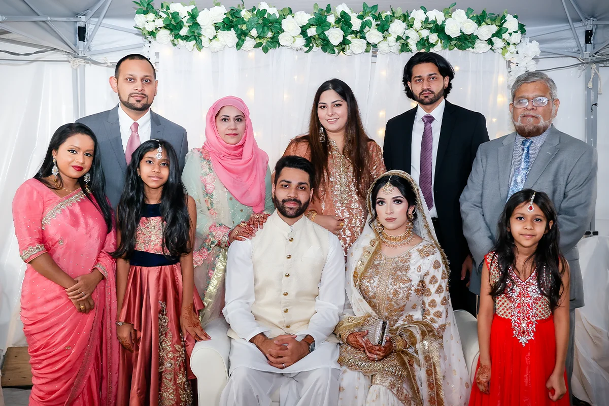 Pakistani Muslim family portraits in Houston