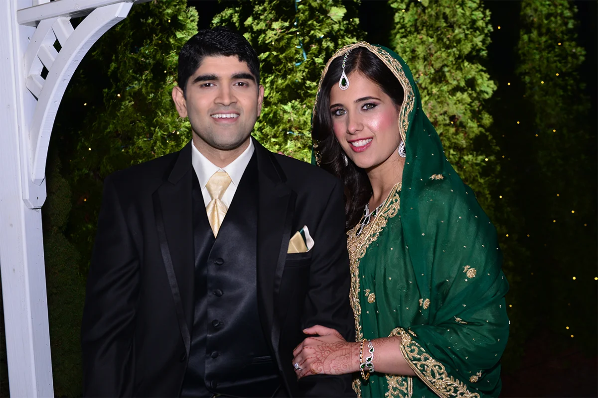 Walima couple portrait at a Pakistani Muslim wedding in Houston