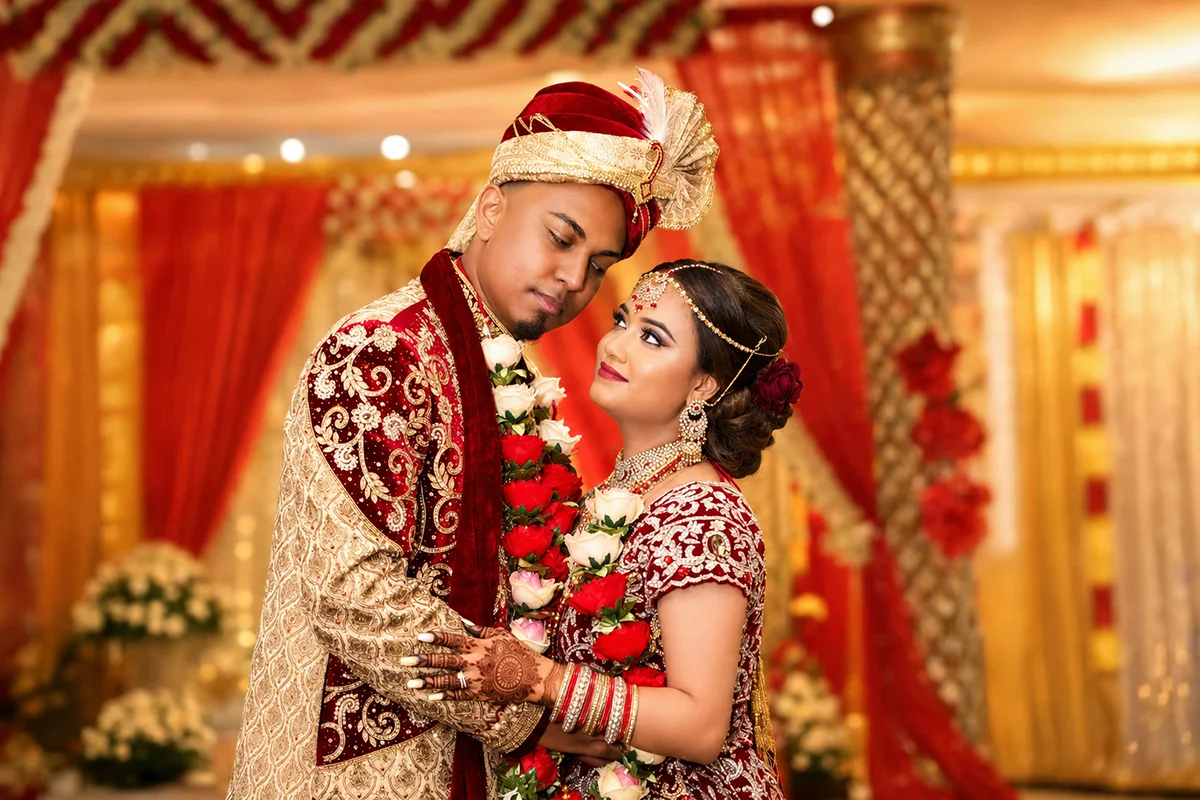 Indian bridal portrait session in Houston