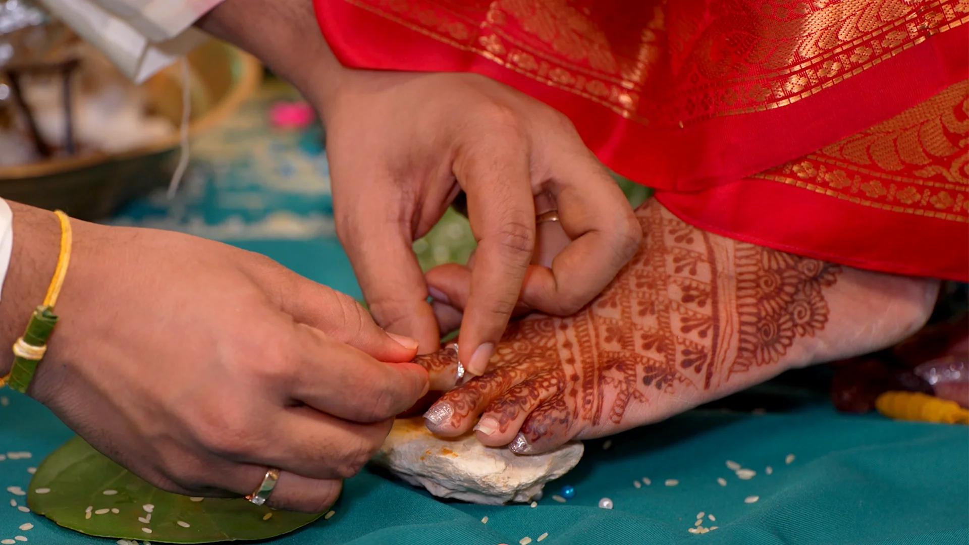 Poster image for a Houston Indian wedding highlight film