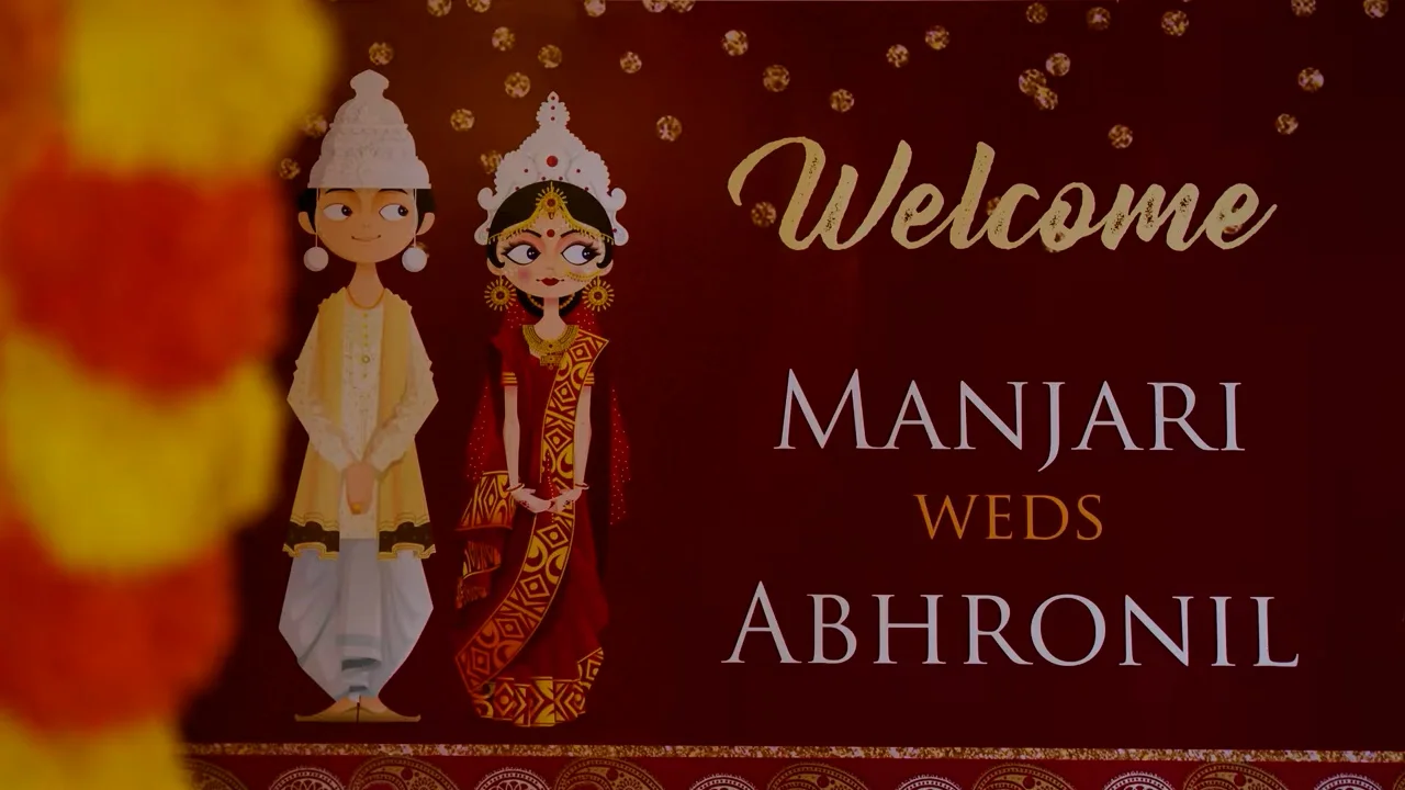 Manjari and Abhronil Bengali Hindu wedding film at Houston Durga Bari Society