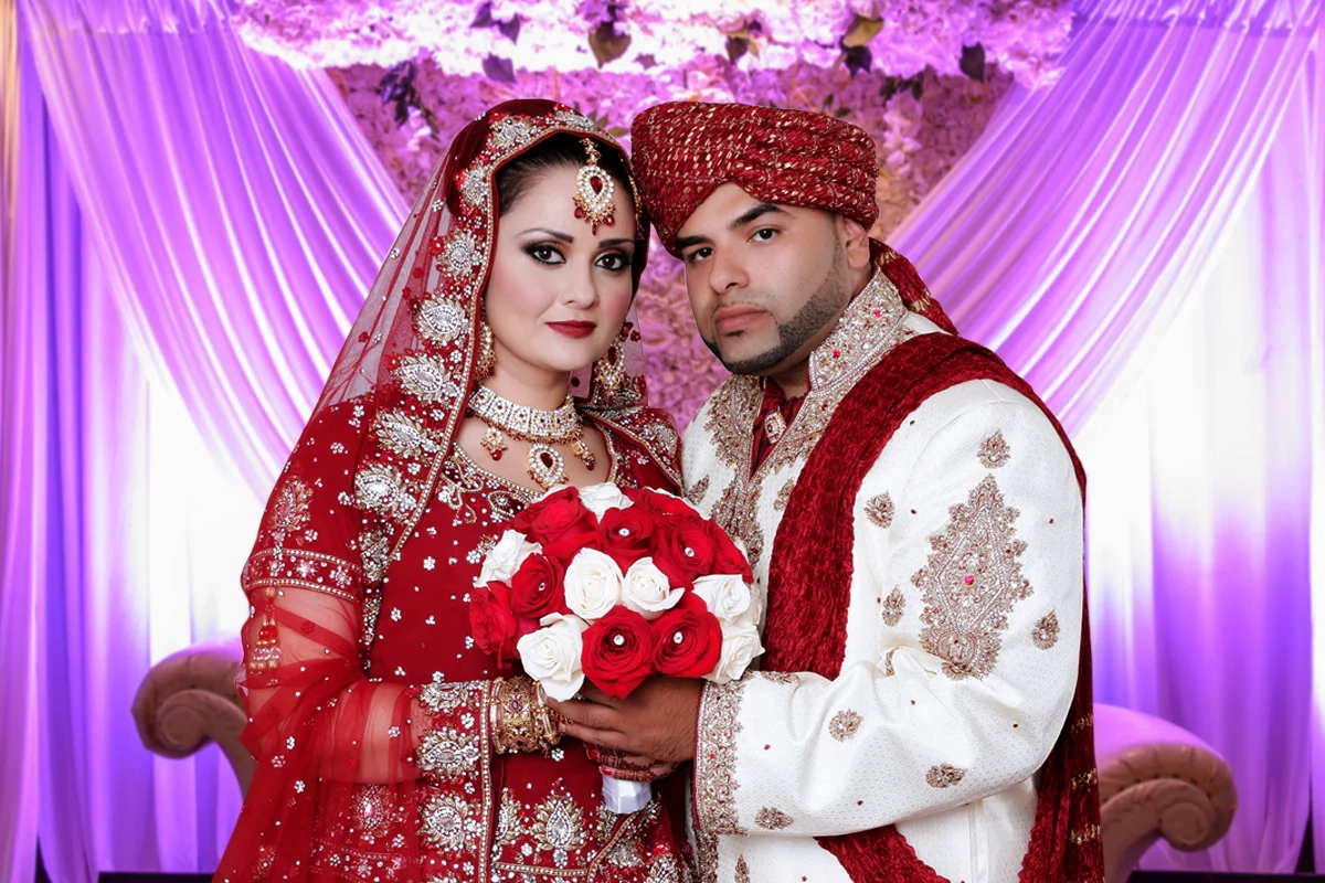 Pakistani Muslim wedding card image in Houston