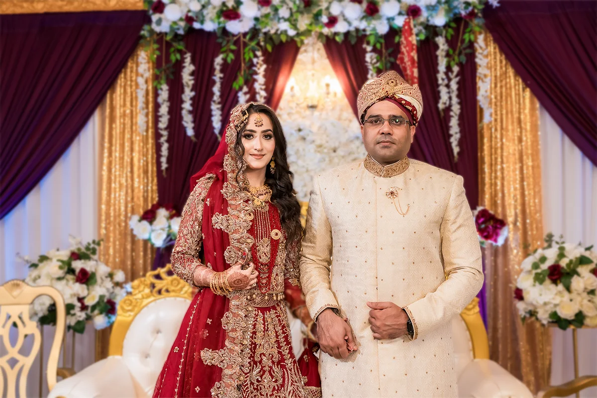Pakistani Muslim Baraat wedding moment in Houston