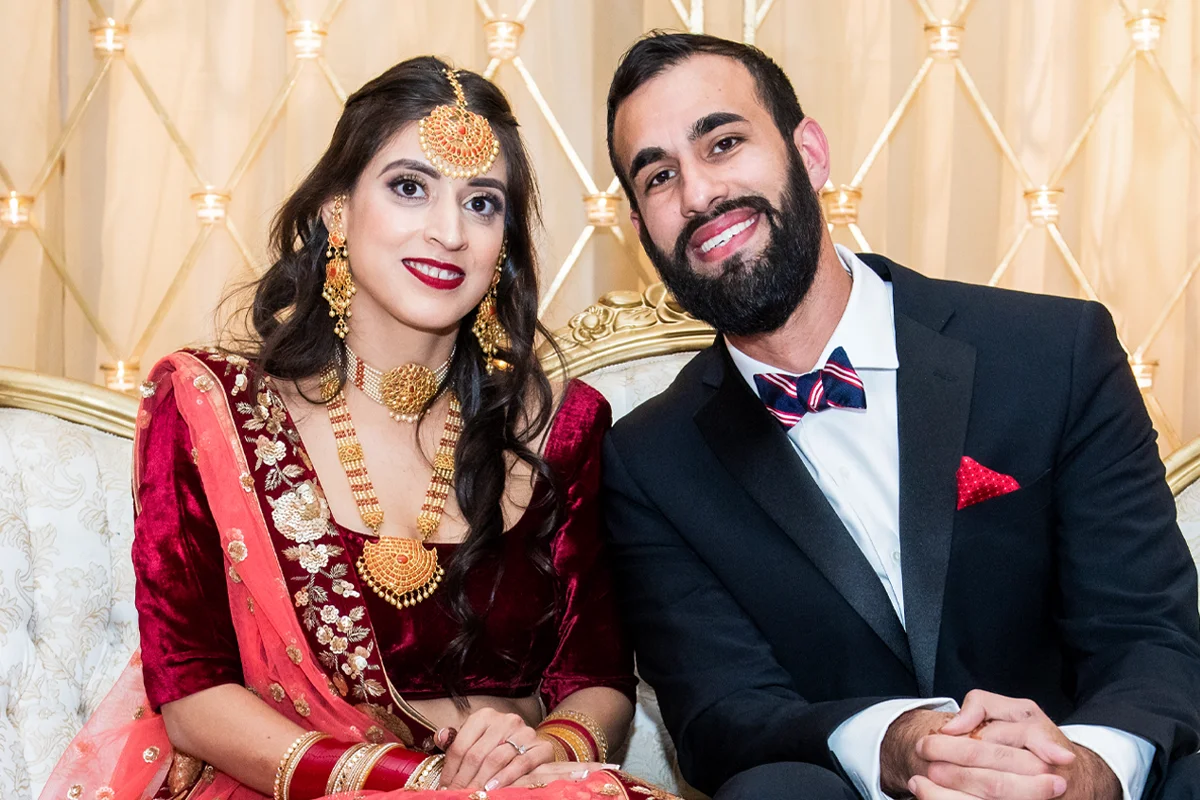 South Asian wedding reception in Houston