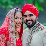 Top Punjabi Wedding Photographers in New York | CandleLight Studio Punjabi bride during wedding ceremony in New York